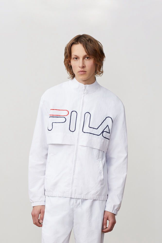 Fila Miesten Takki Dani Woven Valkoinen - VLJA-26701